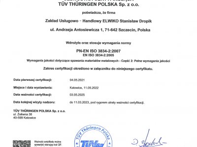 Certifikat 1 DE